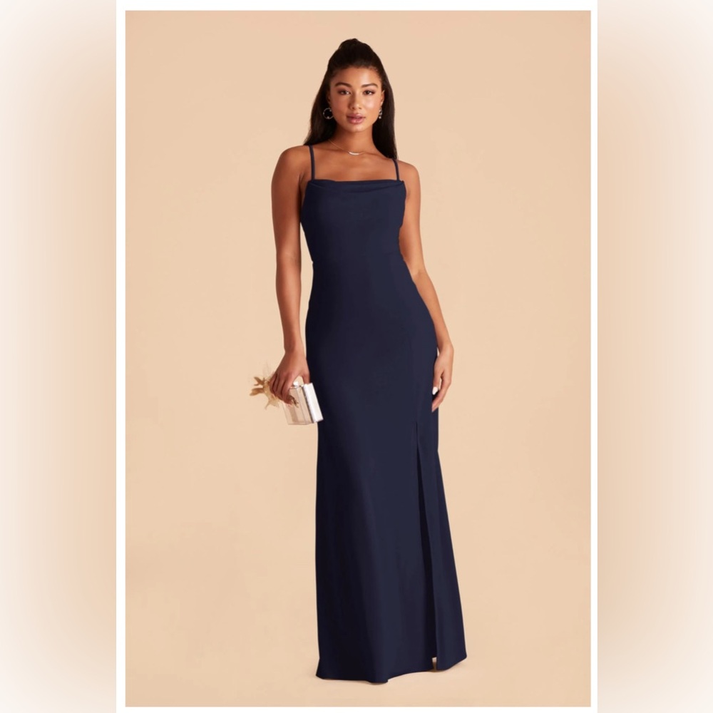 NWT Birdy Grey Navy Crepe Bridesmaid Dress